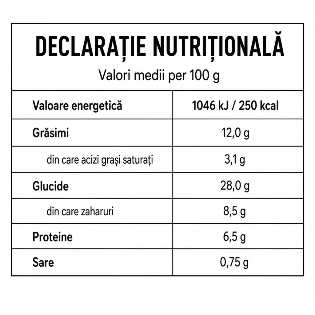 Declaratia Nutritionala declaratie nutritionala optimized